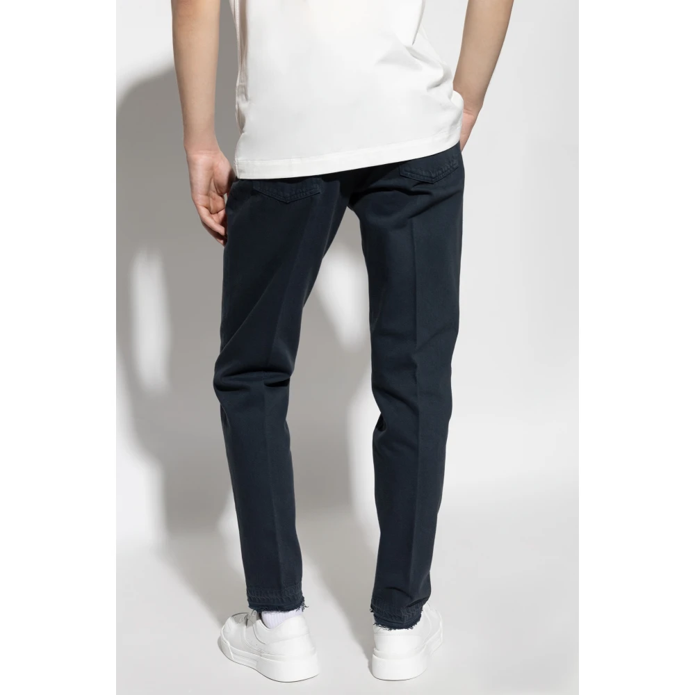 Dolce & Gabbana Jeans met logo Blue Heren