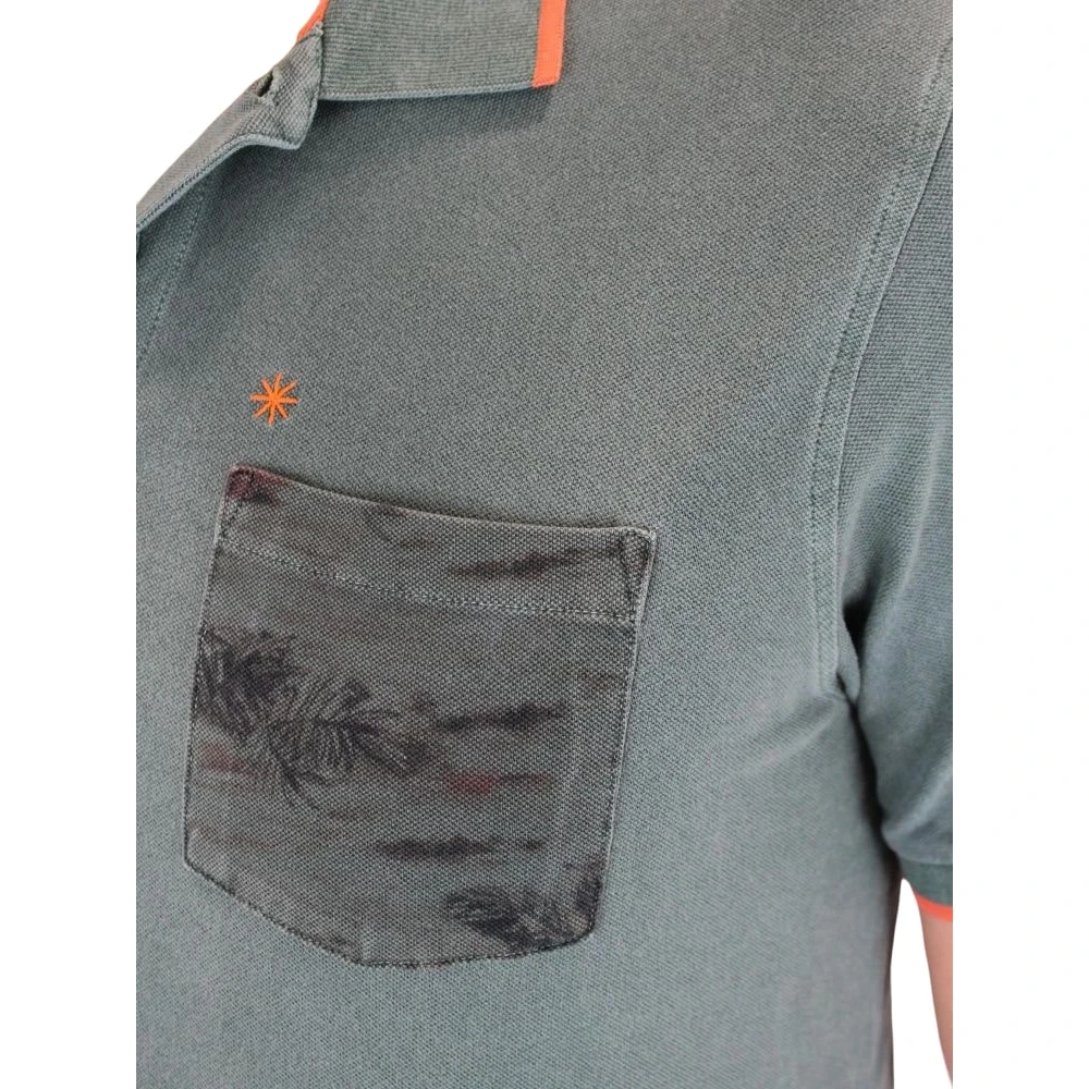 Manuel Ritz Polo Korte Mouw Green Heren