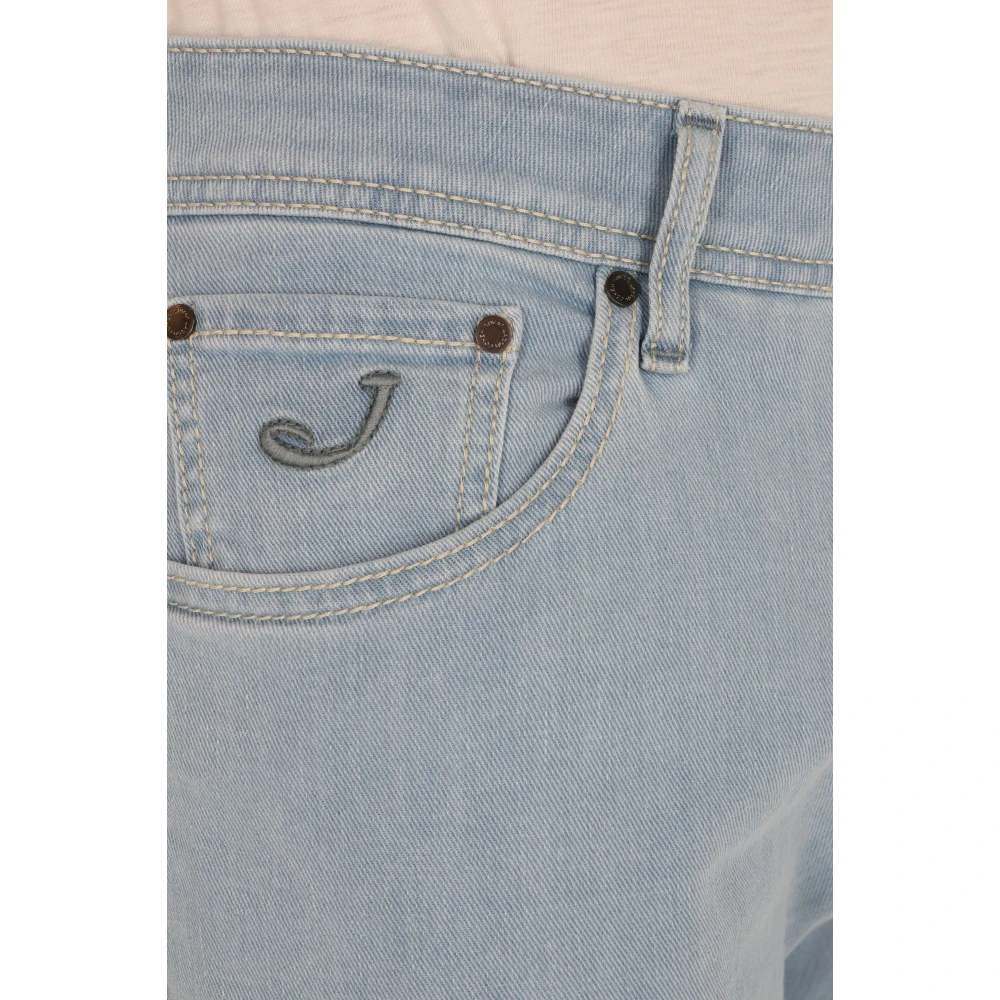 Jacob Cohën Blauwe Suède Nick Jeans Blue Heren