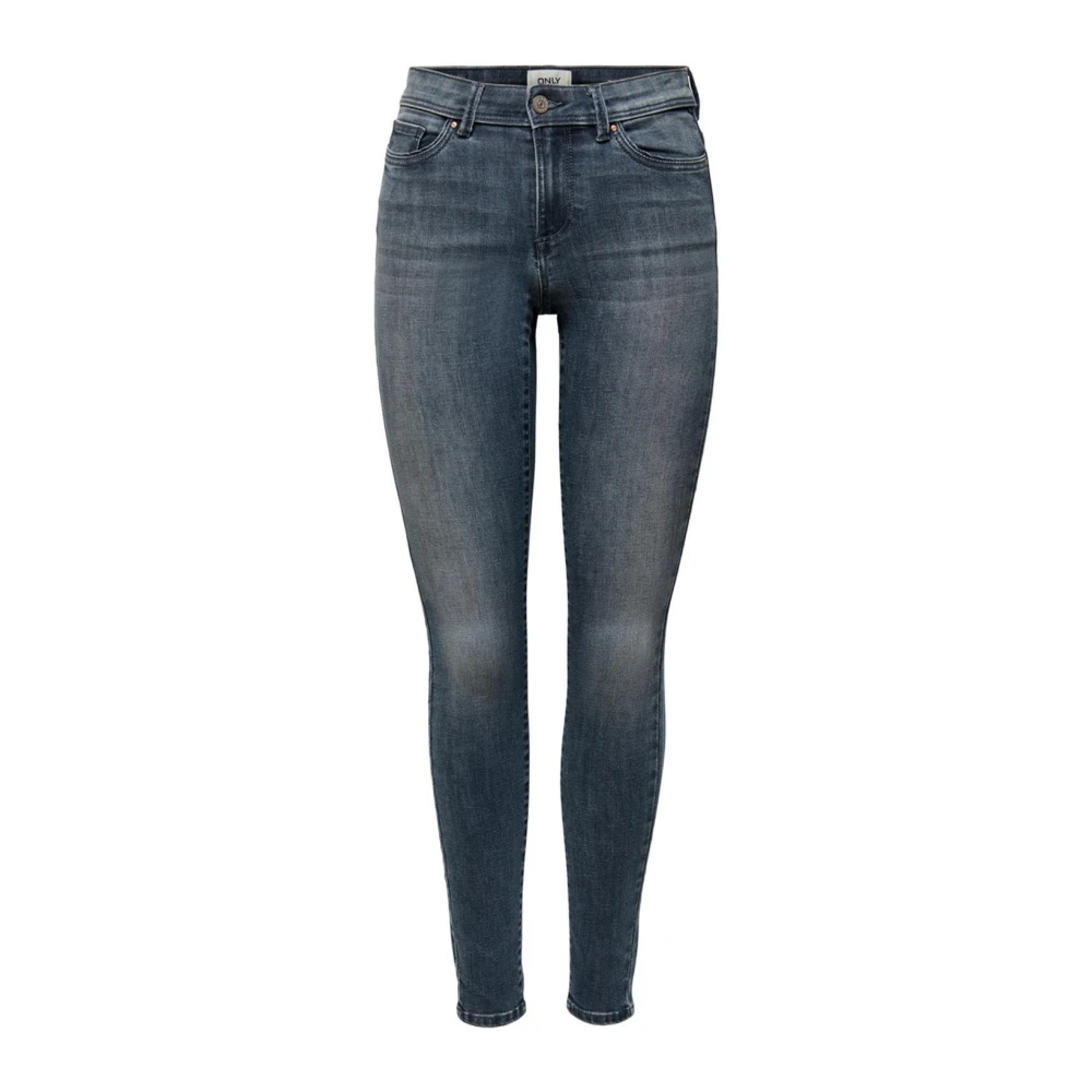 Only Women's Blue High Waist Skinny Jeans