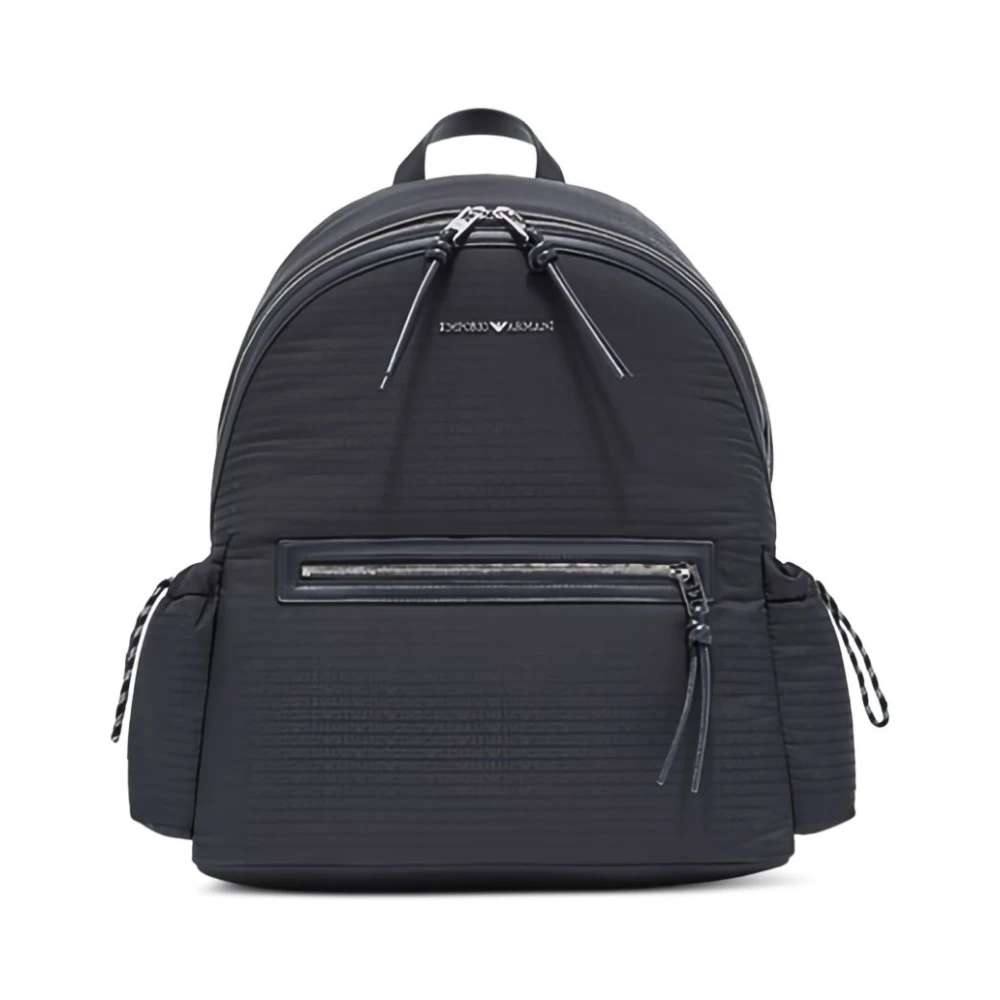 Emporio Armani Men's Black Backpacks, One Size, Exclusive Backpack