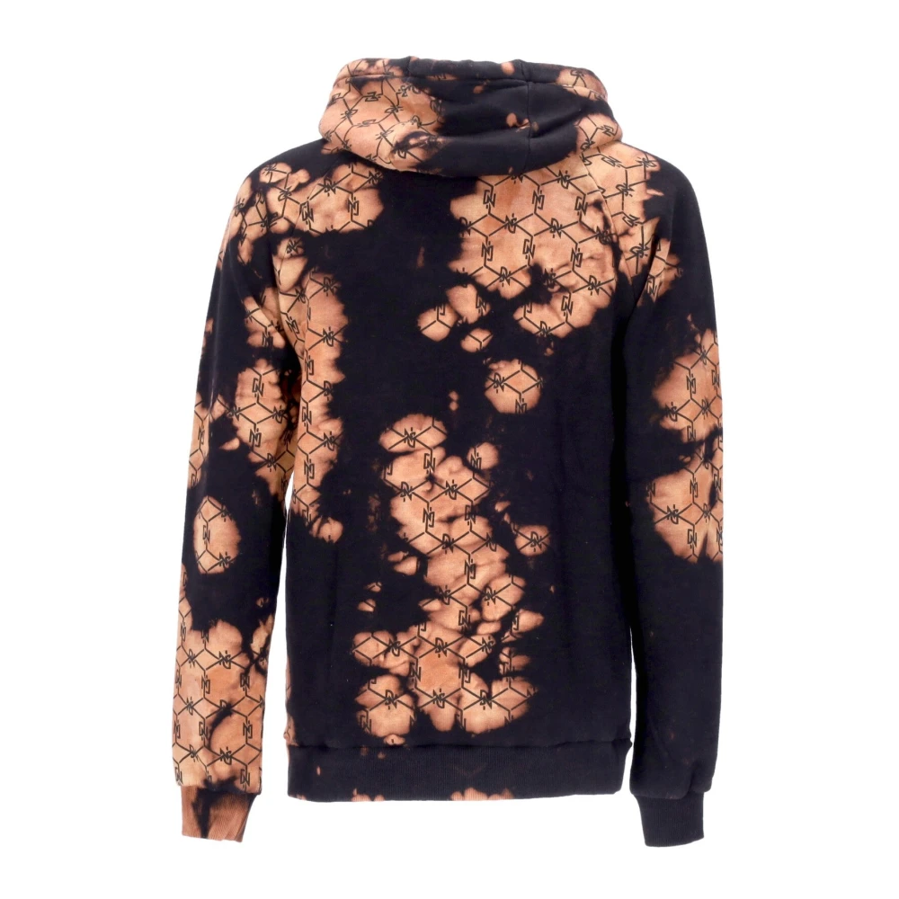 Dolly Noire Zwarte Monogram Hoodie Lang Sweatshirt Multicolor Heren