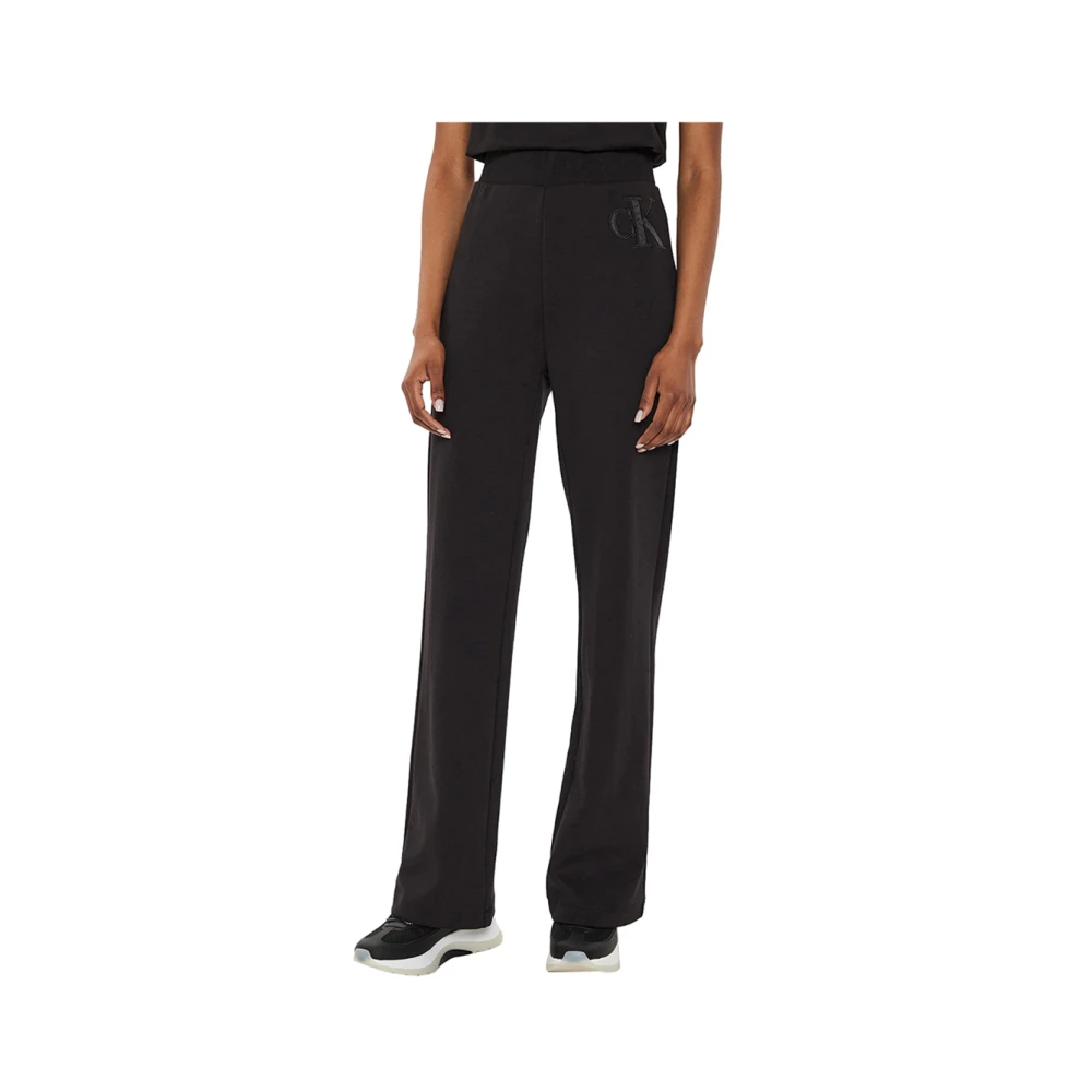 Calvin Klein Zwarte Broek Elegant Slim Fit Black Dames