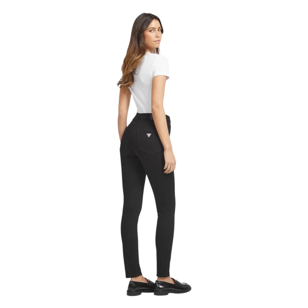 Guess Biologische Skinny Jeans Black Dames