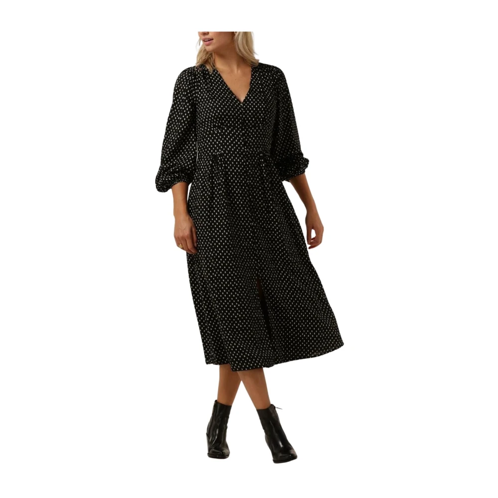 NEO NOIR Zwarte Mini Stitch Jurk Black Dames