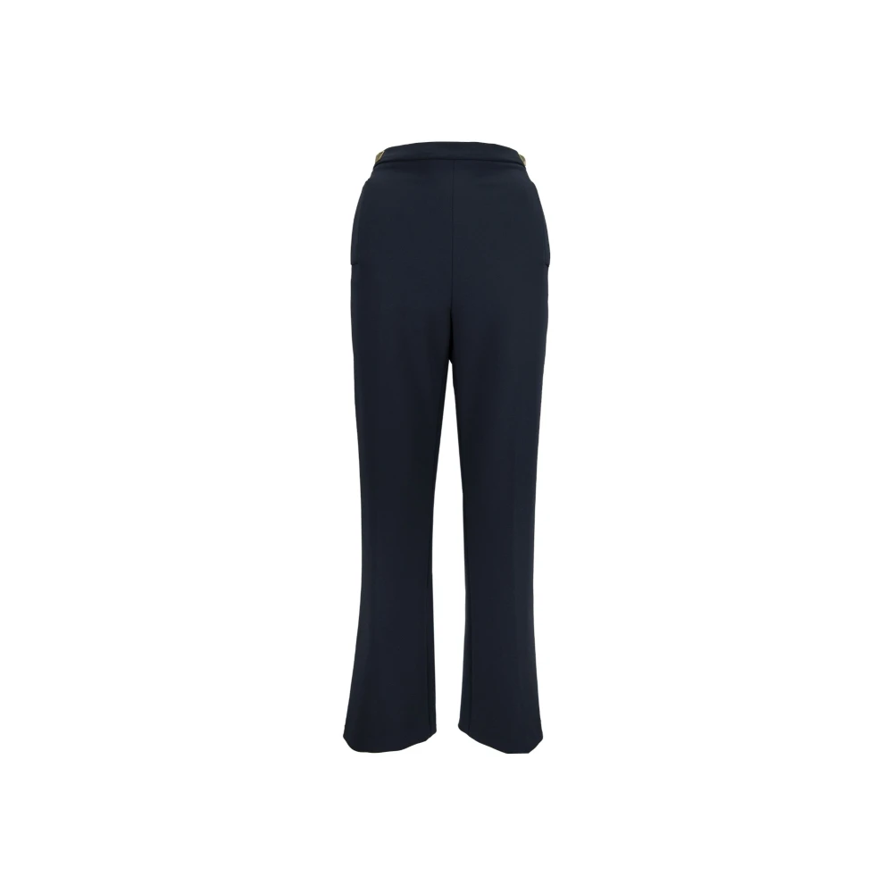 Elisabetta Franchi Gouden Rits Haak Damesbroek Black Dames