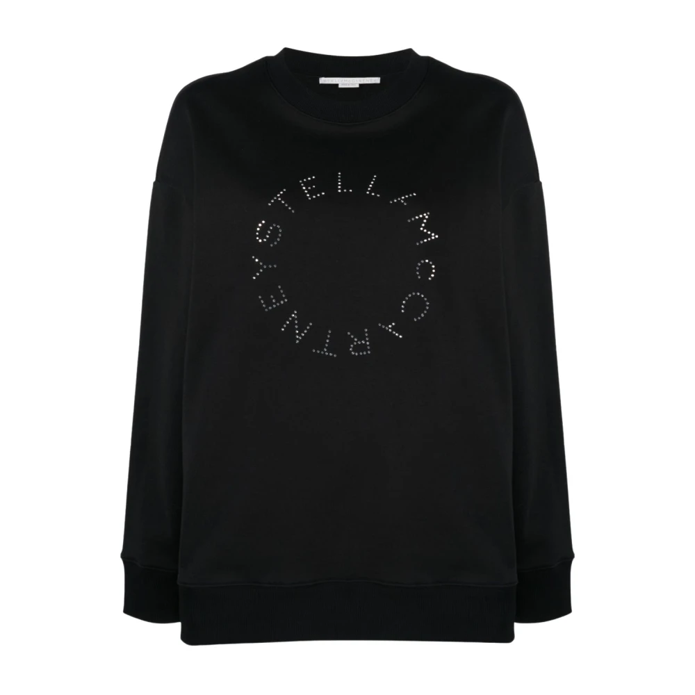 Stella Mccartney Glam Logo Sweatshirt Black Dames