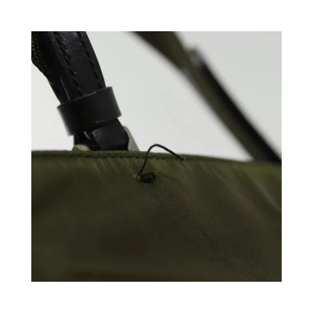 Prada Vintage Pre-owned Nylon prada-bags Green Dames