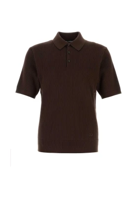 Micro-Rib Cotton Polo Shirt