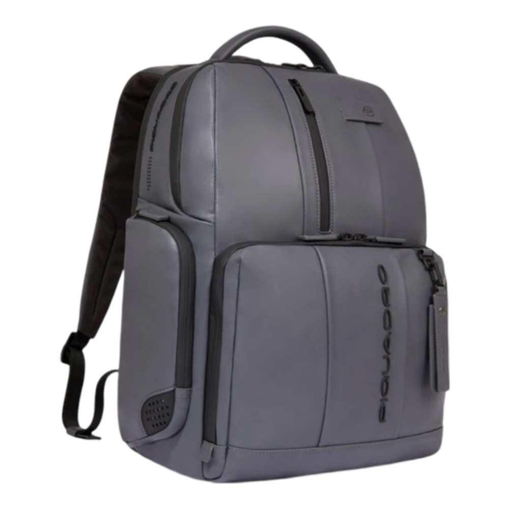 Piquadro Grijze Rugzak Fast-Check Anti-Fraud Rfid Gray Unisex