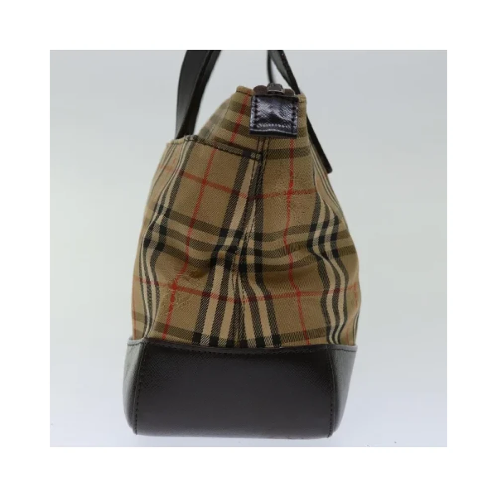 Burberry Vintage Pre-owned Canvas handbags Beige Dames