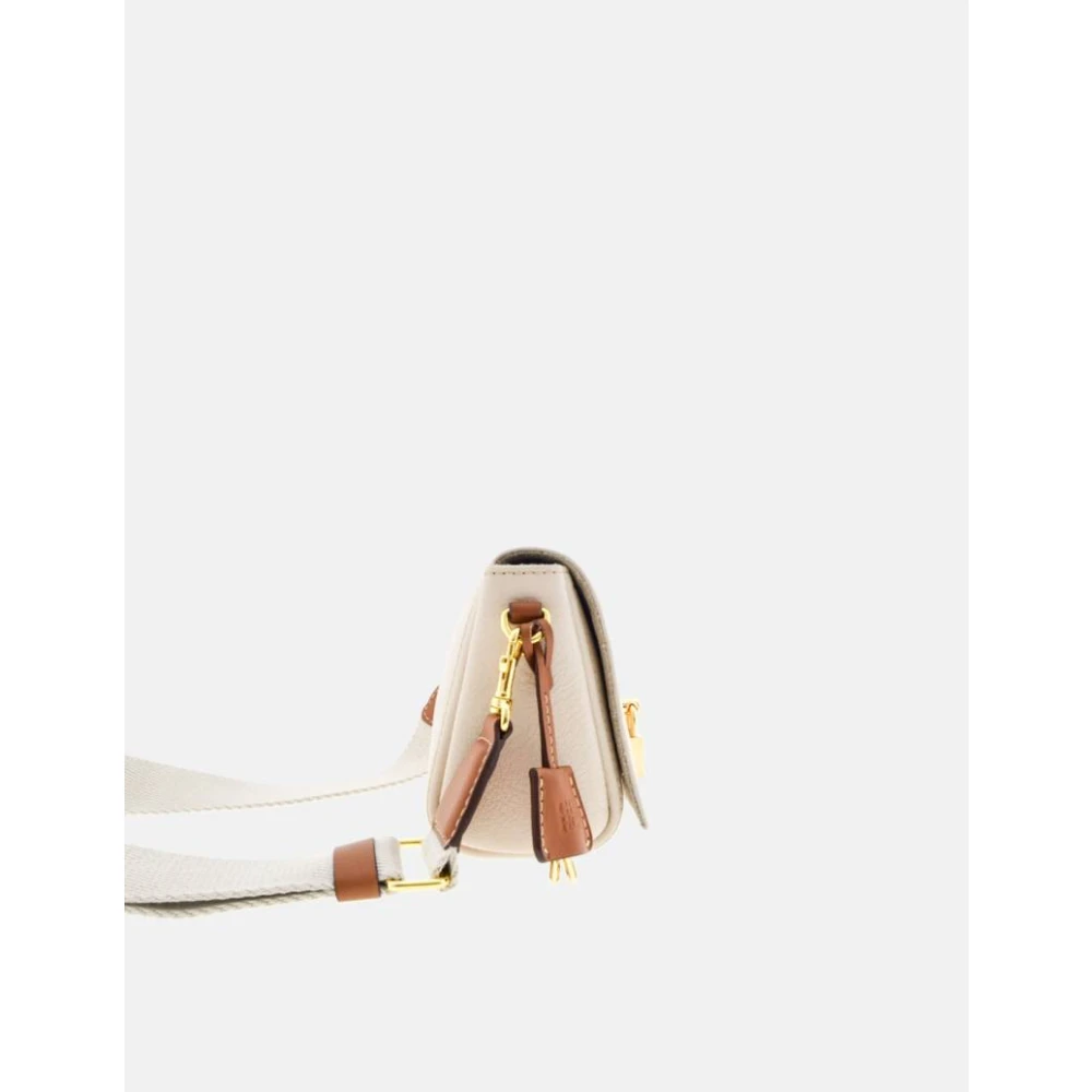 Carolina Herrera Vergrendelde Crossbody Mini Tas Magnolia Beige Dames