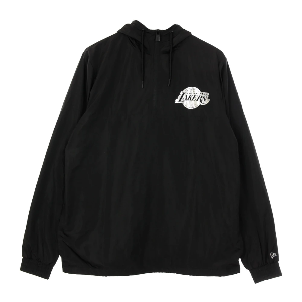 New era Metallic Windbreaker Loslak Zwart Slip-On Black Heren
