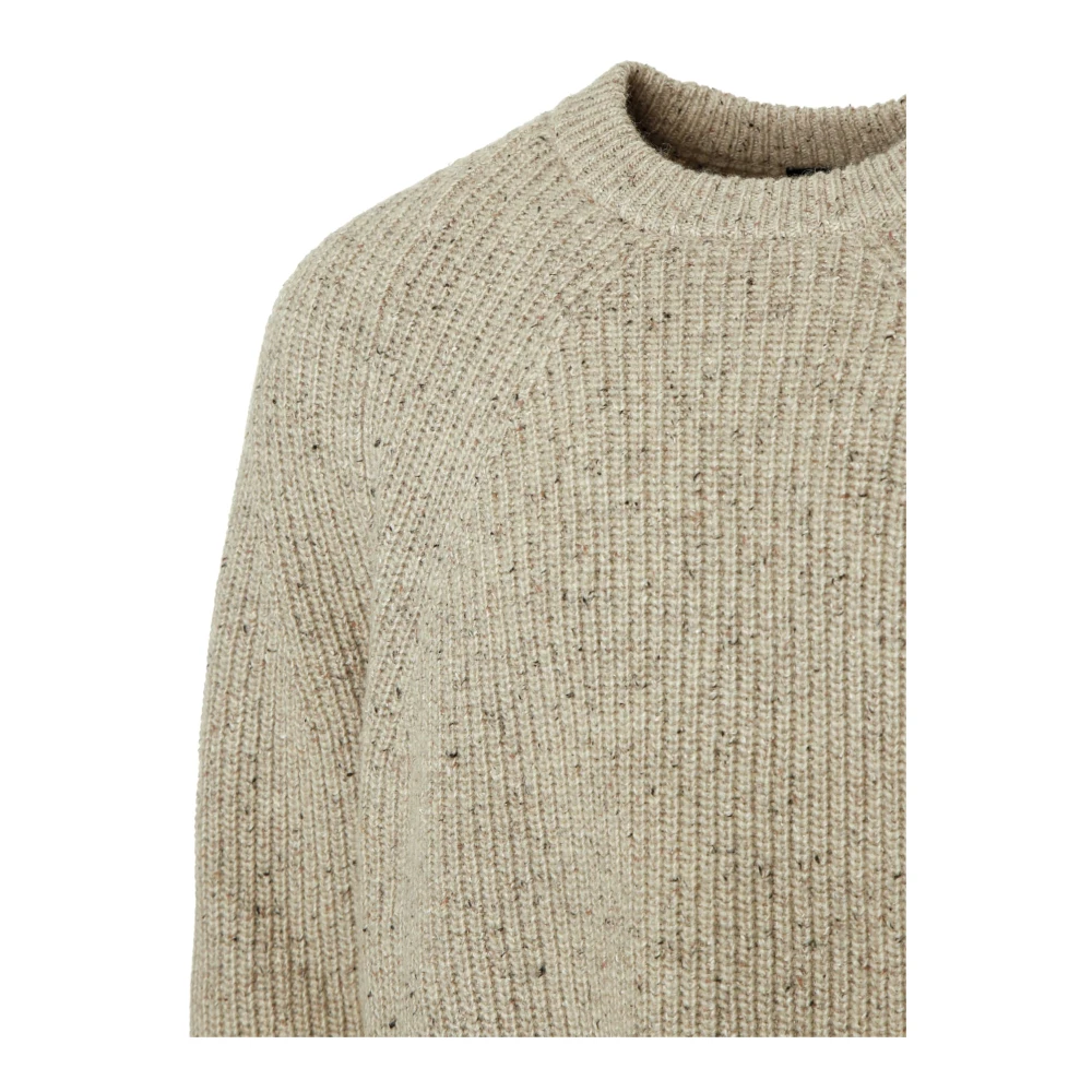 drykorn Rippley Gebreide Trui Beige Heren