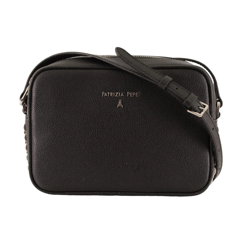 Patrizia Pepe Damski Czarny Torebki, Kobieta, One Size, Stylowa Crossbody Handtas