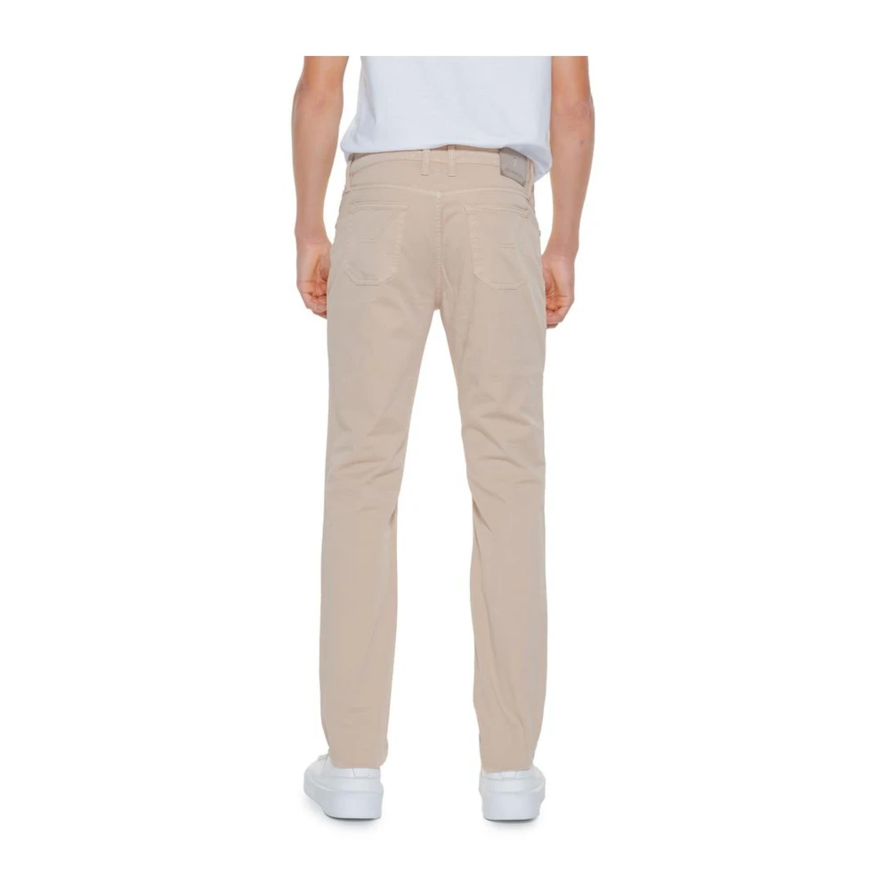 Jeckerson Slim Fit Katoenen Broeken Collectie Beige Heren