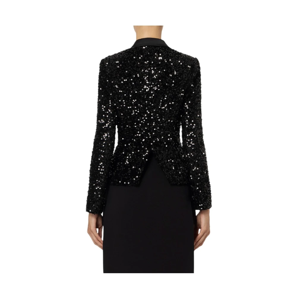 Elisabetta Franchi Stijlvolle Jas voor Vrouwen Black Dames