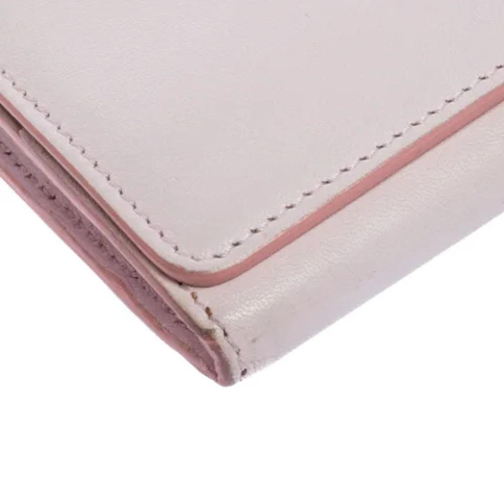 Celine Vintage Pre-owned Leather wallets Pink Dames