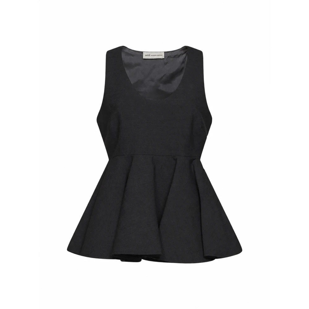 Ami Paris Donna Nero Top, M, New,
