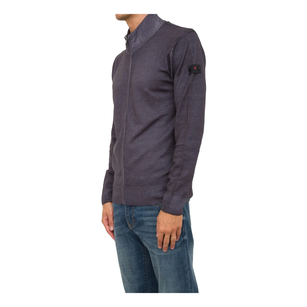 Peuterey Blauwe Gebreide Trui Blue Heren