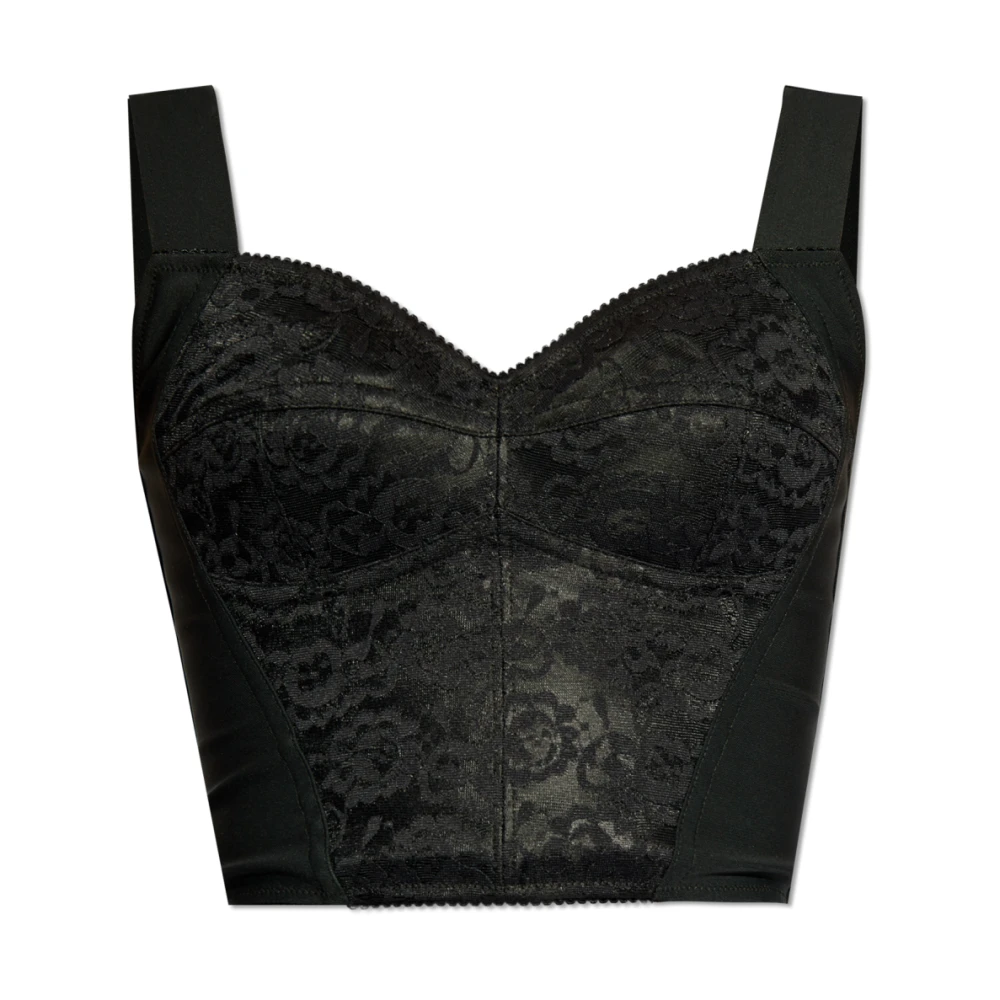 Dolce & Gabbana Donna Nero Top, 2XS, New,