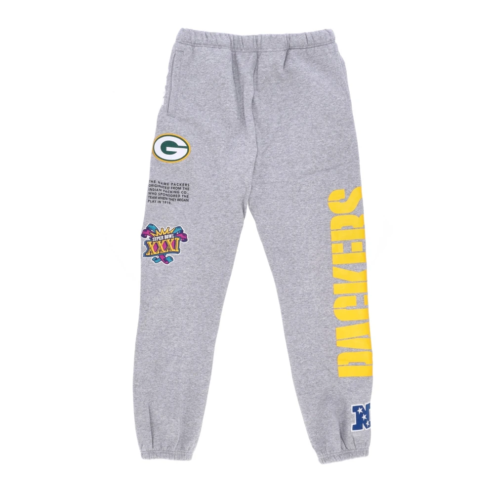 Mitchell & Ness Green Bay Packers Fleece Trainingsbroek Gray Heren