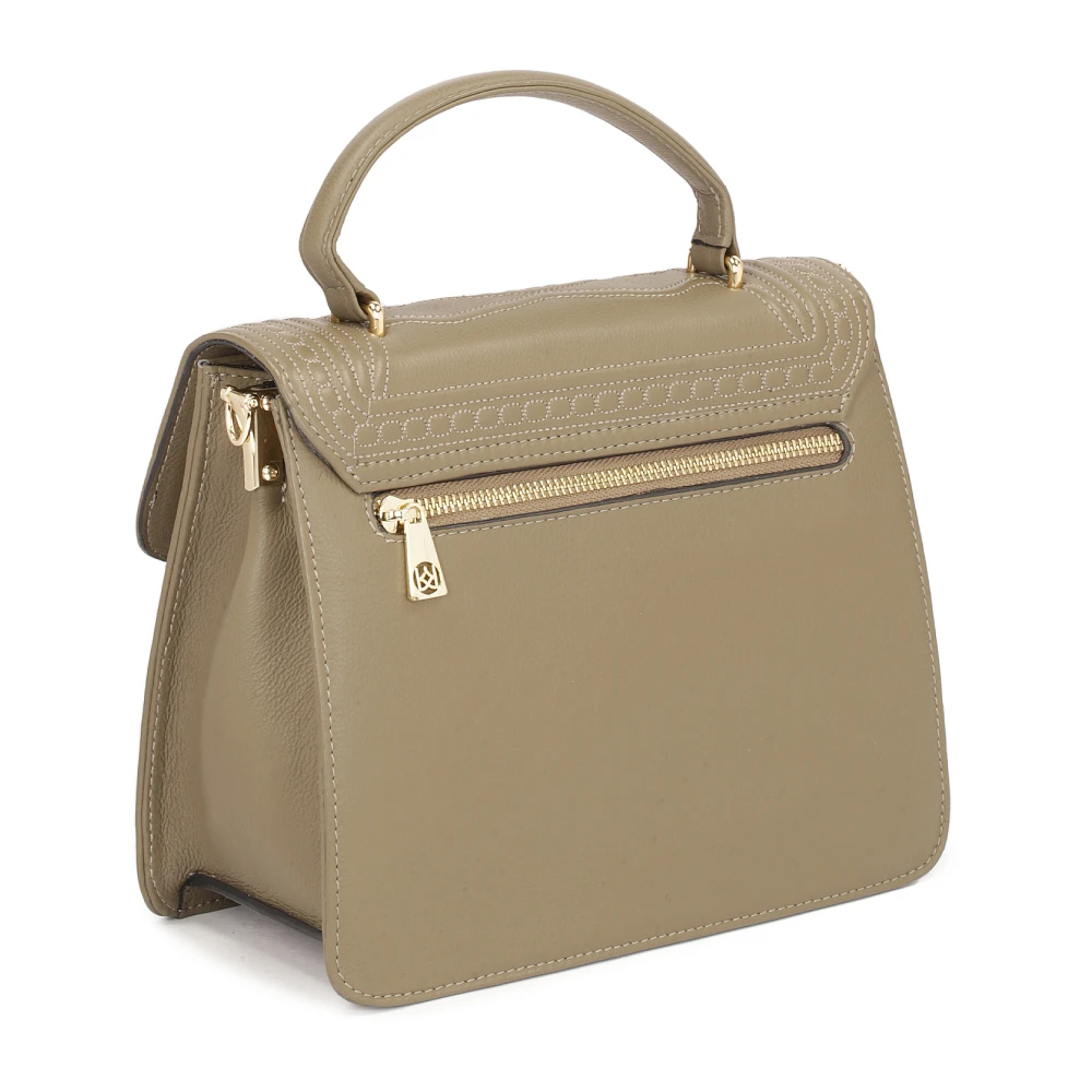 Kazar Leren koffer gemaakt van natuurlijk leer in taupe kleur Beige Dames