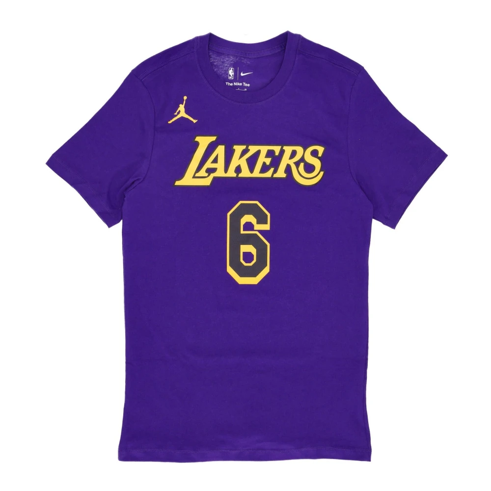 Jordan LeBron James Lakers Tee Purple Heren