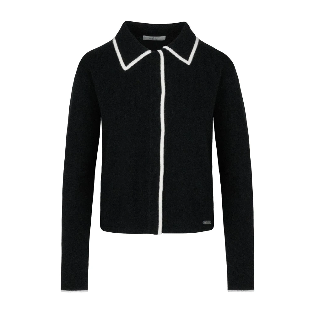 Hést Women's Black Vivienne Cardigan - Cardigans - Xs - Knitwear