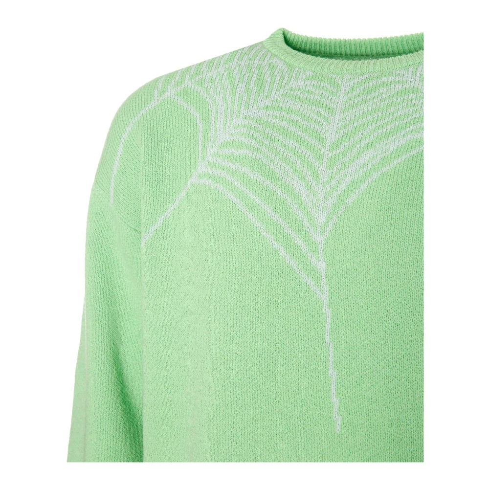 Stockholm Surfboard Club Jacquard Gebreide Trui Green Dames