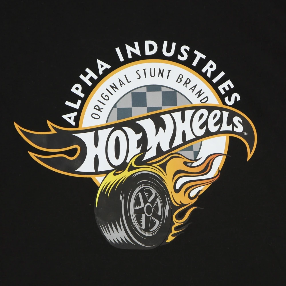 alpha industries Hot Wheels T-shirt Black Heren