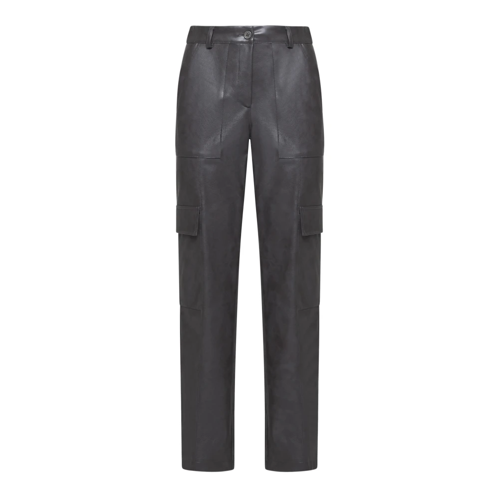 Kaos Women's Gray Slim-Fit Trousers,, Grey Casual Trousers Extra Small