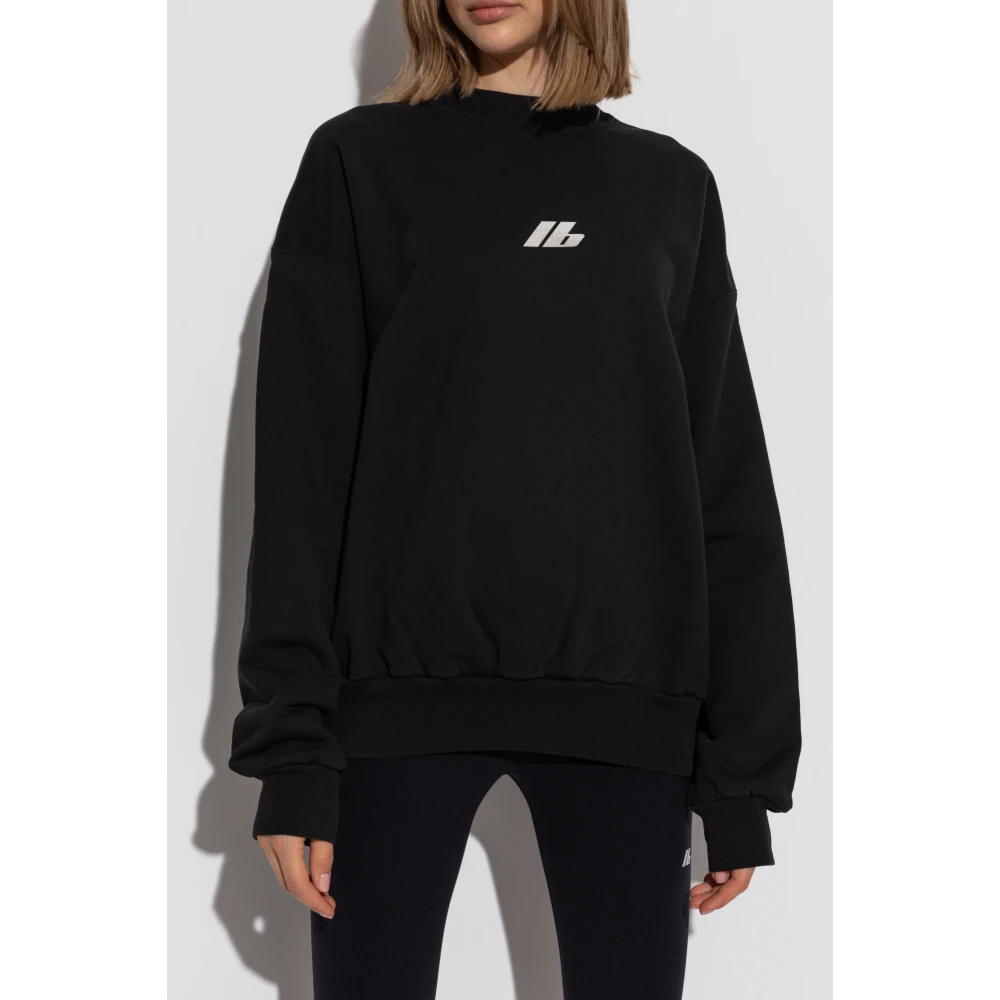Balenciaga Sweatshirt met bedrukt logo Black Dames