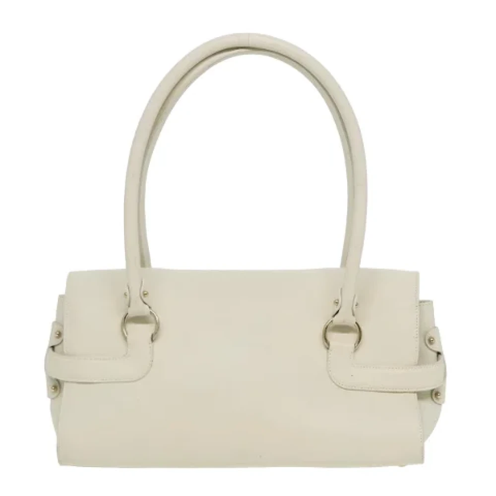 Salvatore Ferragamo Pre-owned Leather shoulder-bags White Dames