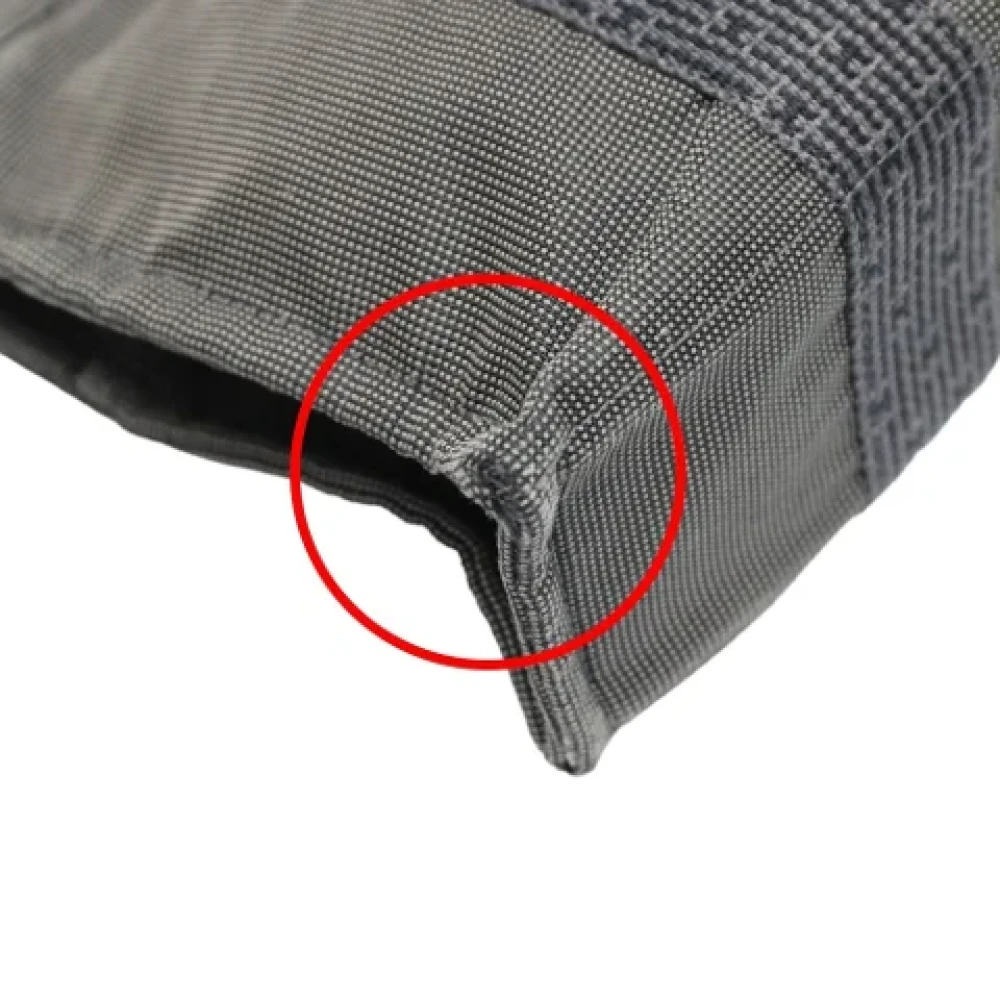 Hermès Vintage Pre-owned Canvas handbags Gray Dames