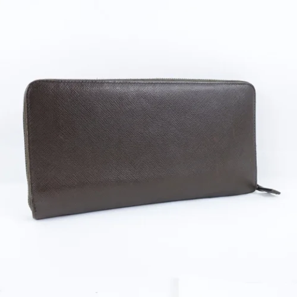 Prada Vintage Pre-owned Leather wallets Brown Dames