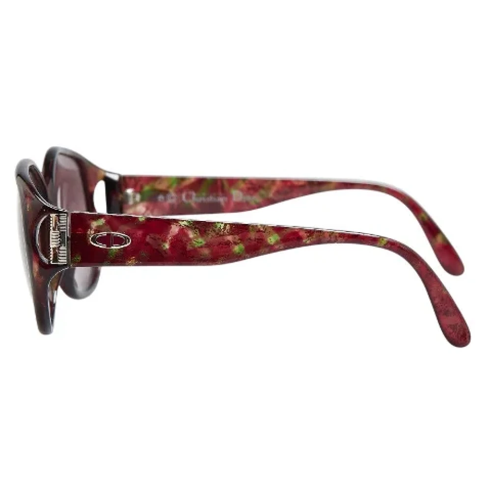 Dior Vintage Pre-owned Plastic sunglasses Brown Dames