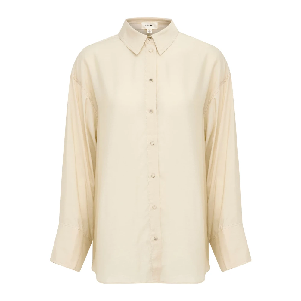 Soaked In Luxury Women's Beige Elegant Shirt Blouse Oatmeal - Shirts - Xs - Blouses & Shirts