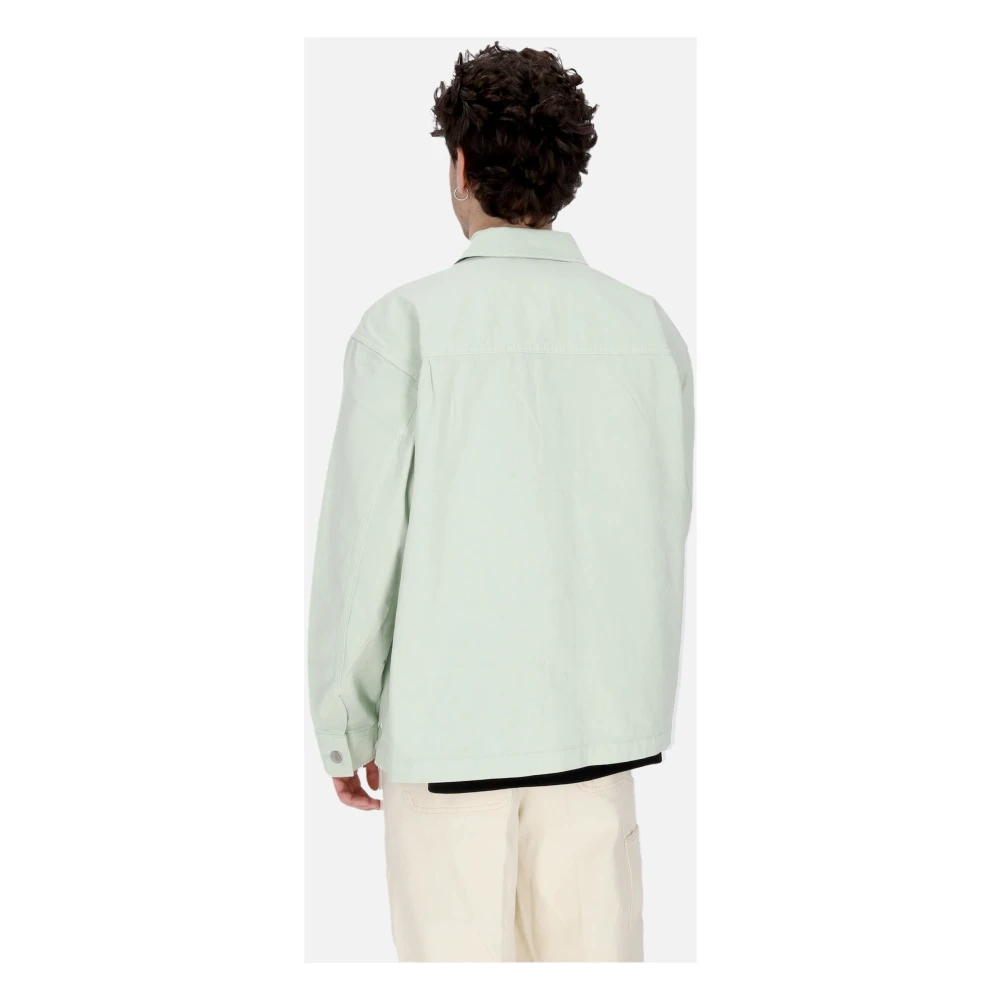 Obey Surf Spray Overhemdjasje met Kraag Green Heren