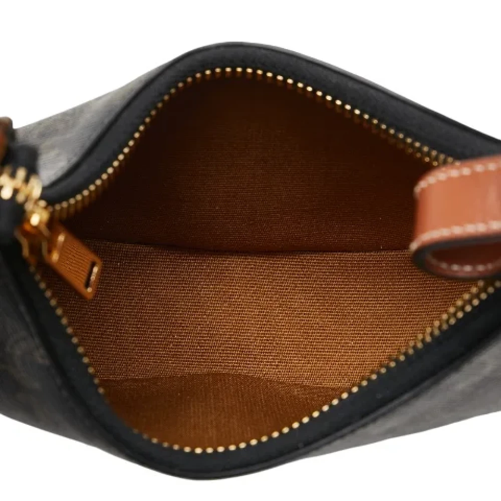 Celine Vintage Pre-owned Canvas handbags Black Dames