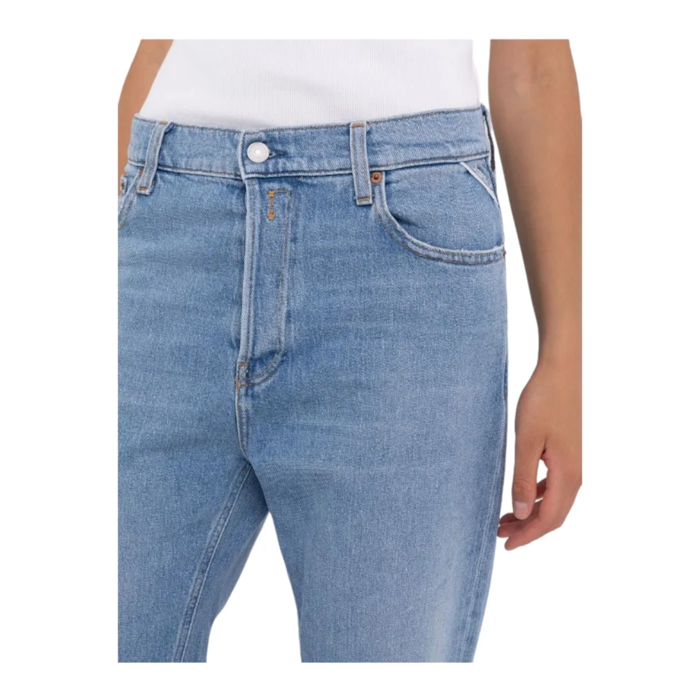 Replay Jaylie Wide Leg Jeans Blue Dames
