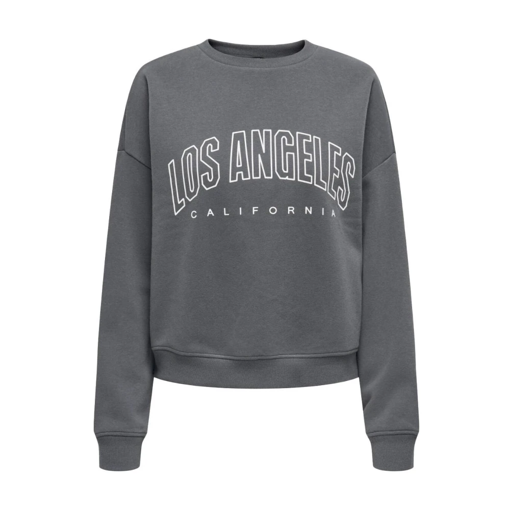 Only Leven Crew Lange Mouw Sweatshirt Blue Dames