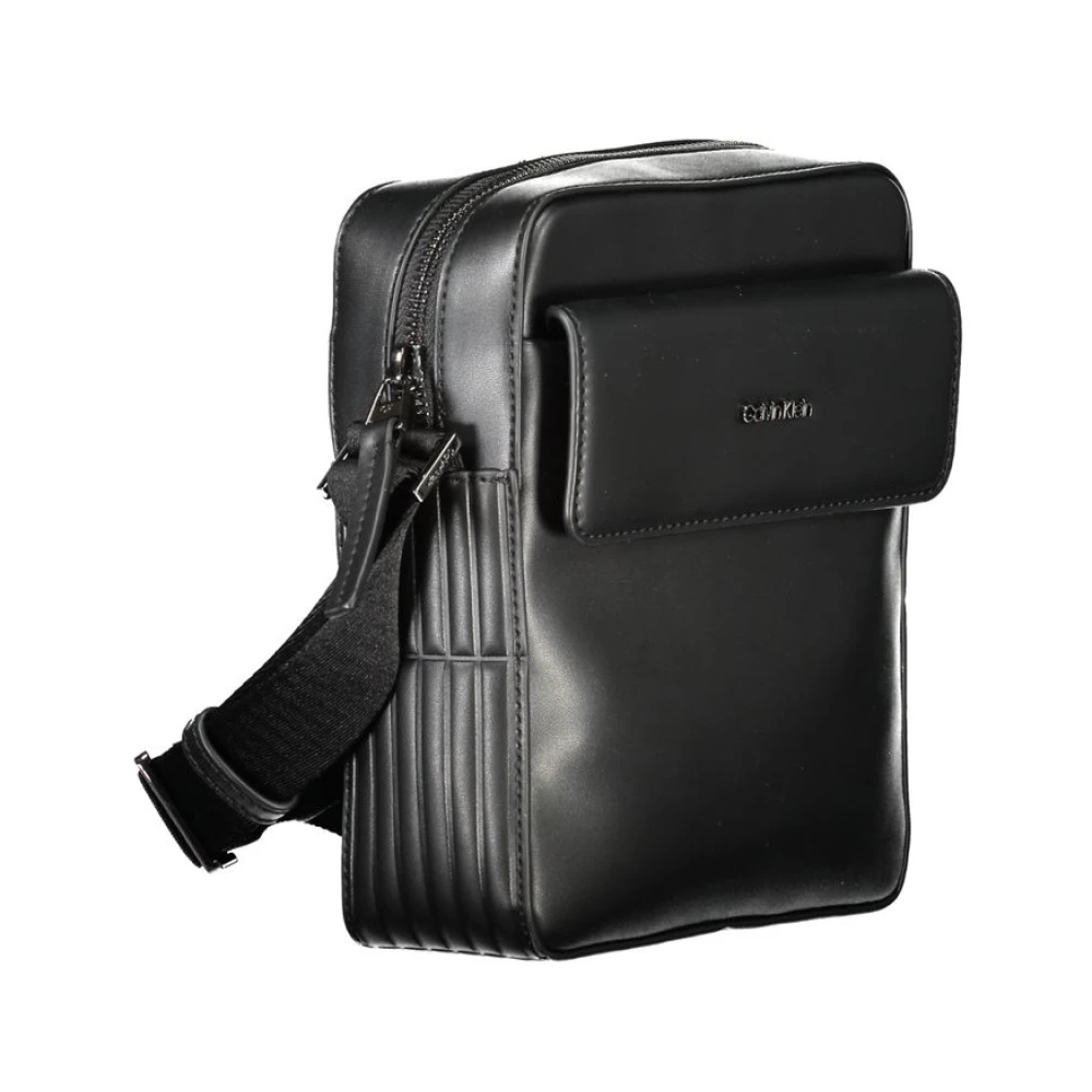 Calvin Klein Zwarte Polyester Schoudertas Black Heren