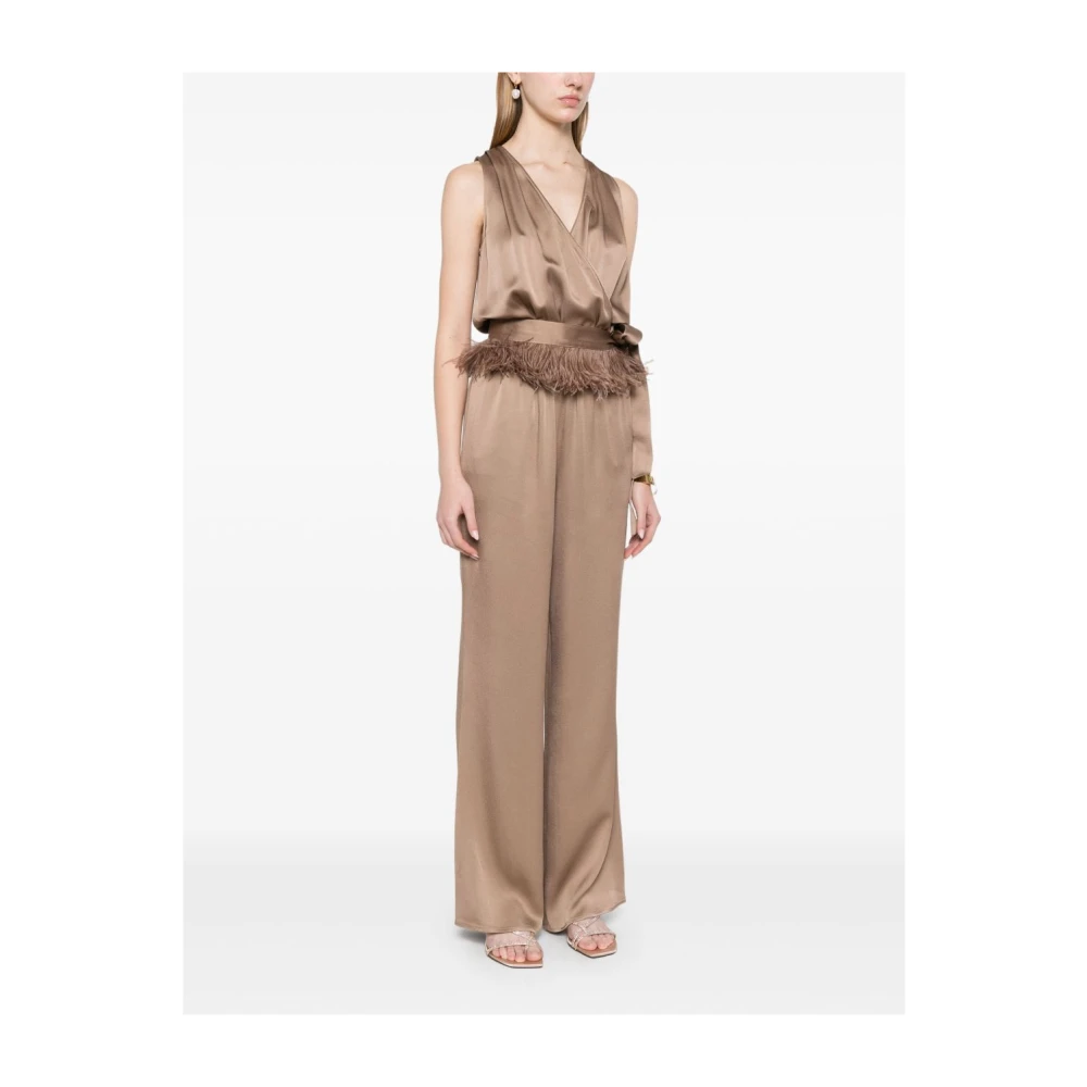 Antonelli Firenze Bruine Elastische Taillebroek Brown Dames