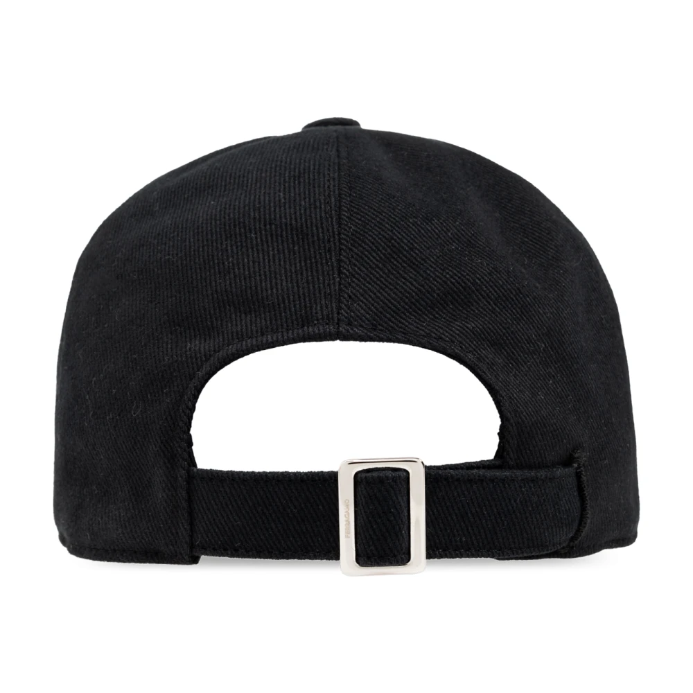 Salvatore Ferragamo Baseball Cap Black Heren