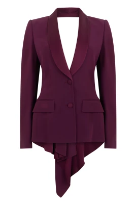 Blazer med asymmetriskt snitt