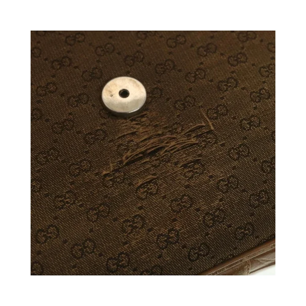Gucci Vintage Pre-owned Canvas gucci-bags Beige Dames