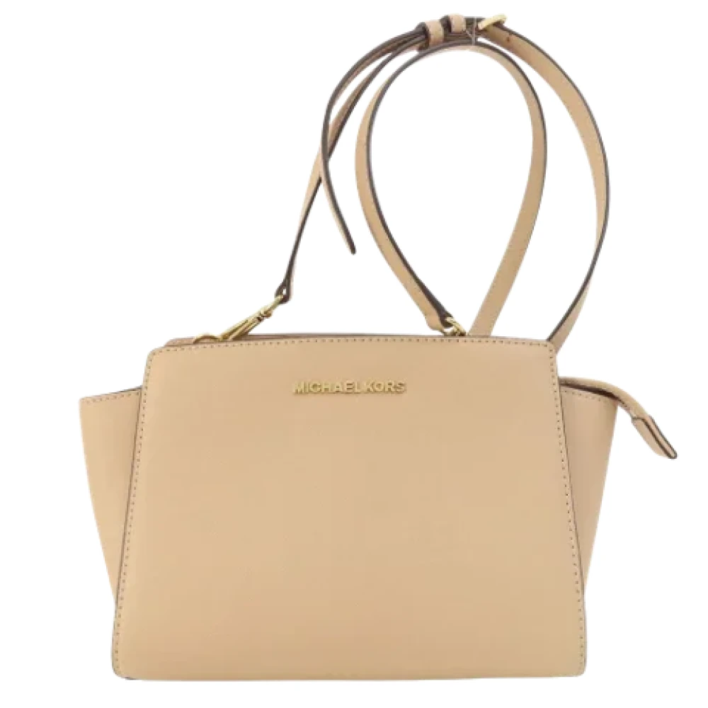 Michael Kors Pre-owned Plastic shoulder-bags Beige Dames