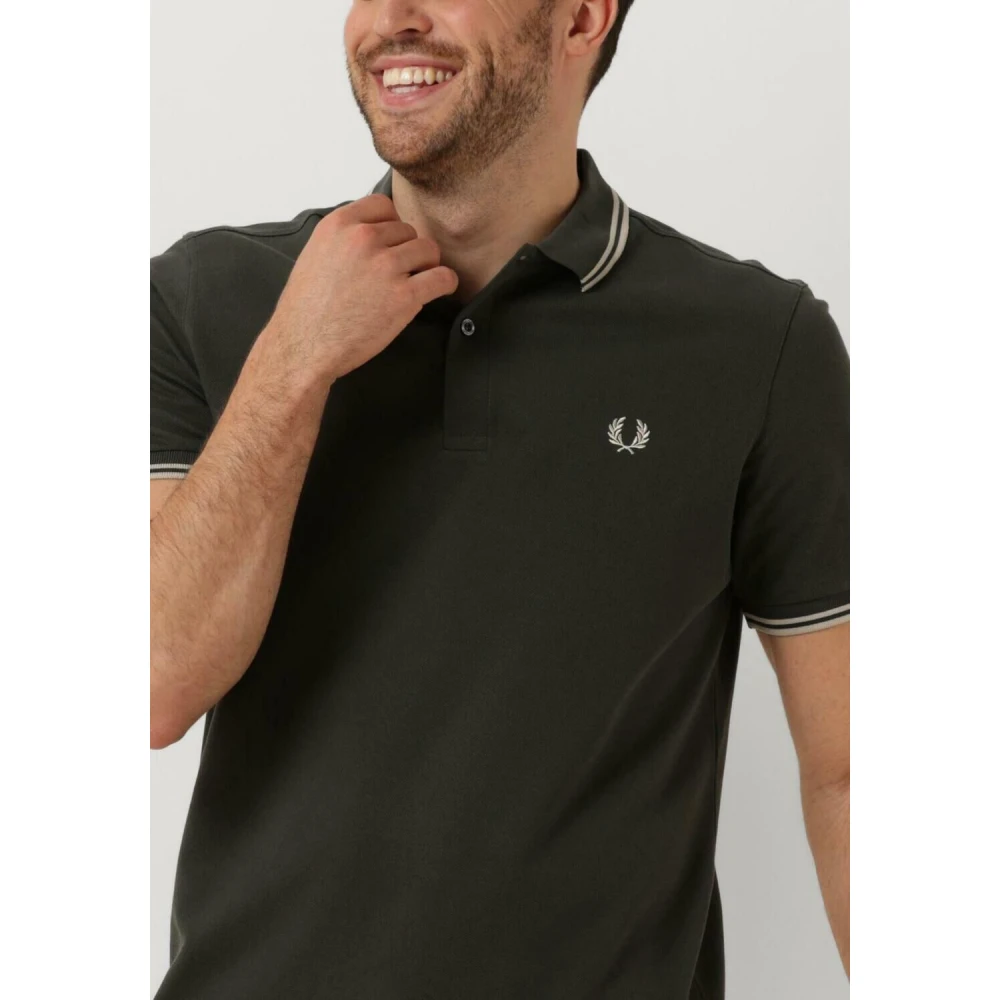 Fred Perry Heren Polo & T-shirts The Twin Tipped Shirt Green Heren