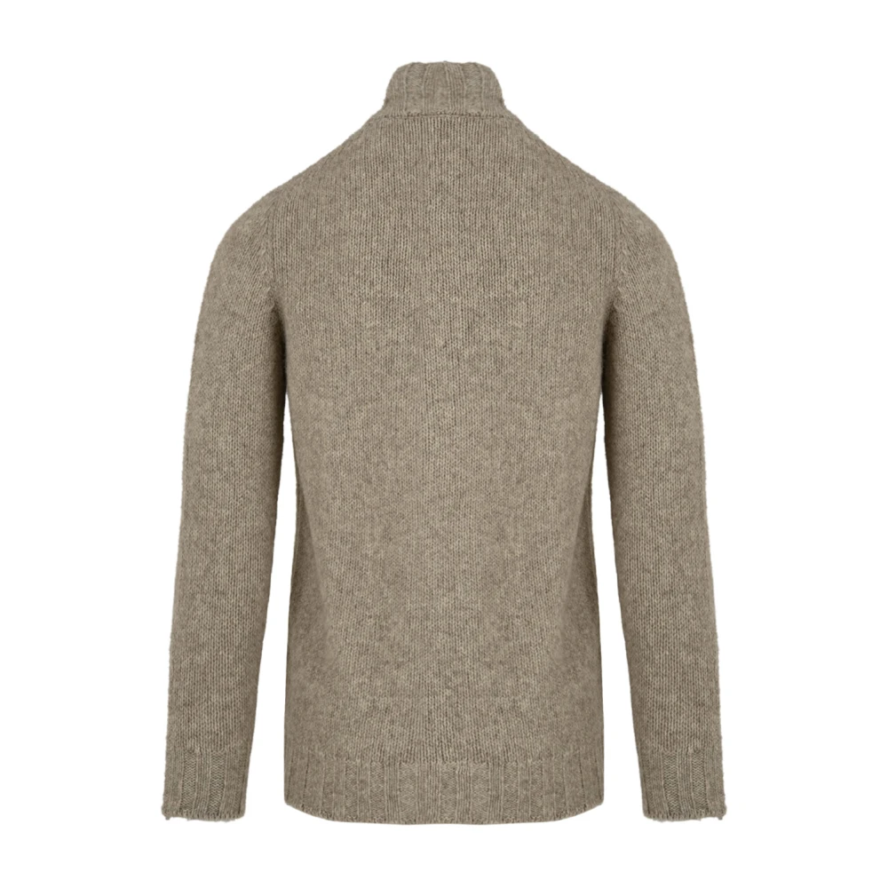 Filippo De Laurentiis Heren Cardigan met Volledige Rits in Beige Heren